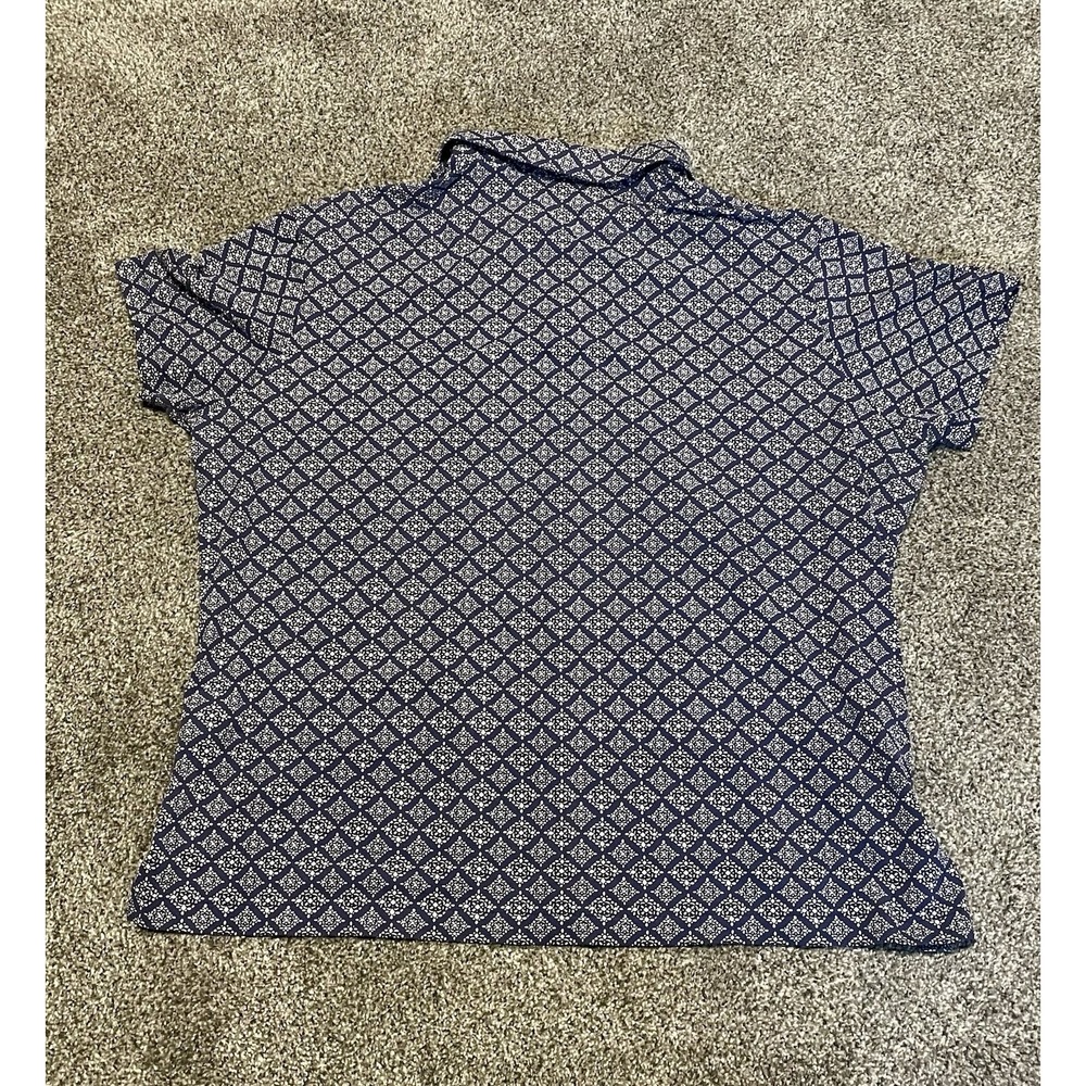 Daniel Cremieux Mens Polo Signature Collection XXL Navy Floral Paisley Golf - Picture 2 of 5